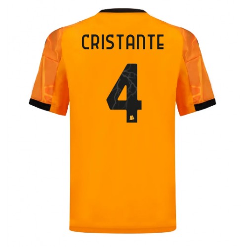 Pánský Fotbalový dres AS Roma Bryan Cristante #4 2025-26 Venkovní Krátký Rukáv